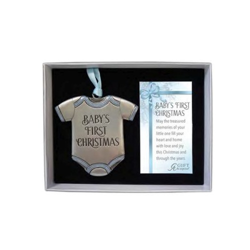 CHRISTMAS ORNAMENT - BABY BOY'S FIRST CHRISTMAS