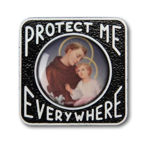 CAR PLAQUE MAGNET SQUARE St Anthony