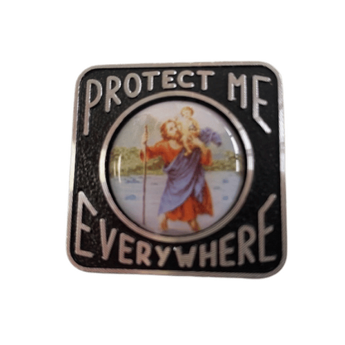 CAR PLAQUE MAGNET SQUARE St Christopher