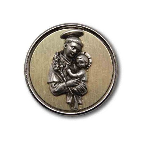 CAR PLAQUE MAGNET ROUND St Anthony