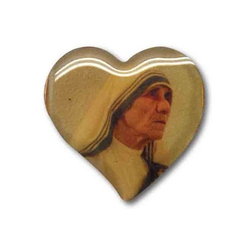 CAR PLAQUE MAGNET HEART Mother Teresa