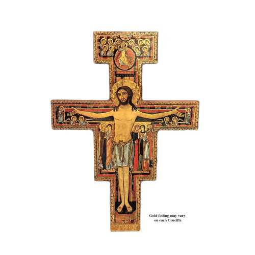 CRUCIFIX WALL SAN DAMIANO 8cm X 6cm