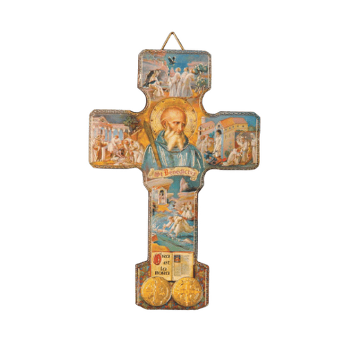 ST BENEDICT CRUCIFIX WOOD SMALL   