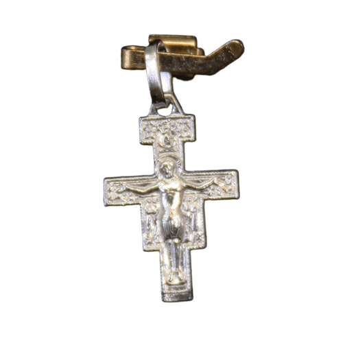 CRUCIFIX STERLING SILVER SAN DAMIANO