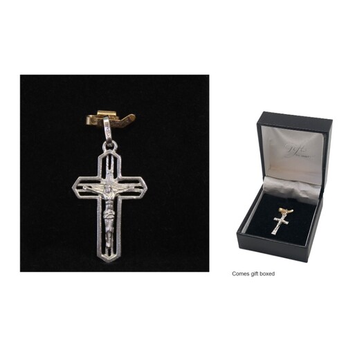 CRUCIFIX STERLING SILVER BOXED