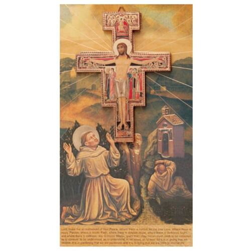 ST DAMIANO CROSS WITH CARD