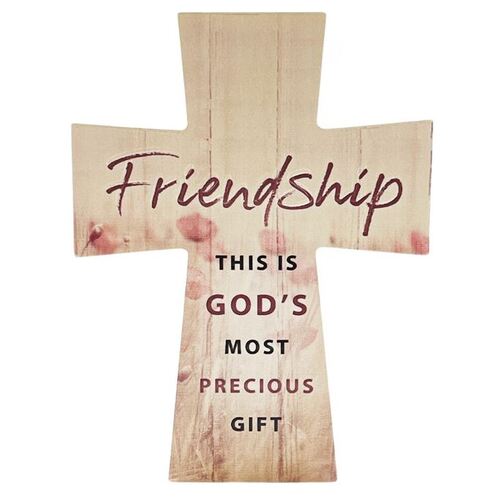 CERAMIC CROSS - FRIENDSHIP