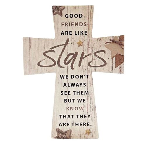 CERAMIC CROSS - GOOD FRIENDS