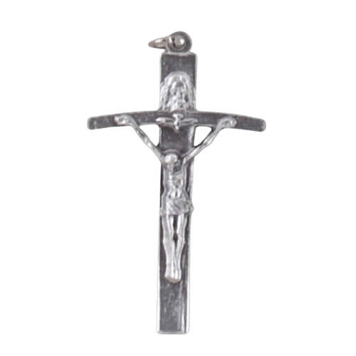 CRUCIFIX SILVER 55MM                   