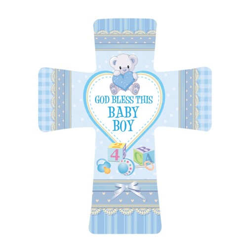 CROSS BABY BOY PORCELAIN