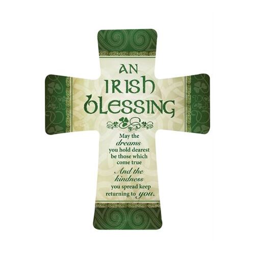 CROSS PORCELAIN IRISH BLESSING