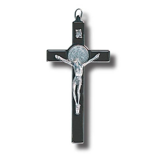 ST BENEDICT CRUCIFIX METAL BROWN 20cm