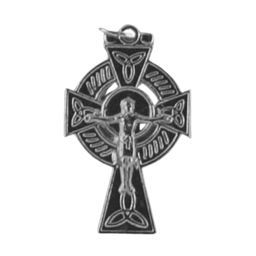 CRUCIFIX CELTIC SILVER 45MM