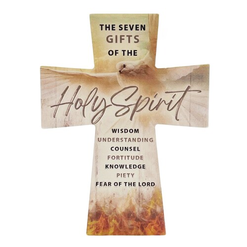 CERAMIC CROSS - CONFIRMATION/HOLY SPIRIT