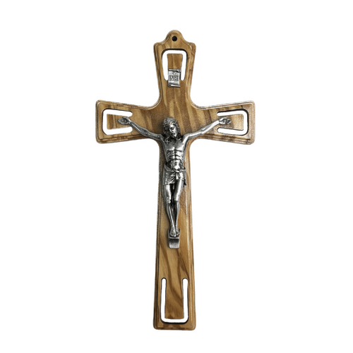 OLIVE WOOD CRUCIFIX 200MM