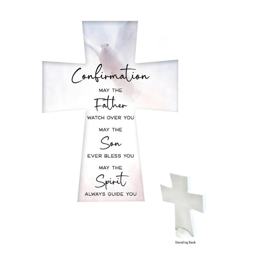 CERAMIC STANDING CROSS - CONFIRMATION