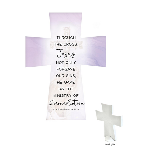 CERAMIC STANDING CROSS - RECONCILATION