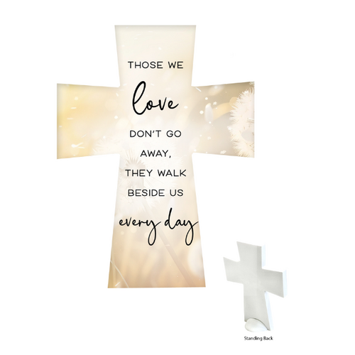 CERAMIC STANDING CROSS - THOSE WE LOVE