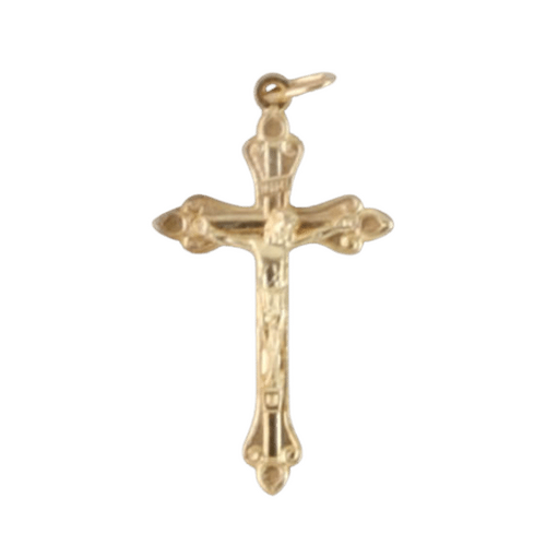 CRUCIFIX GOLD 30MM                   