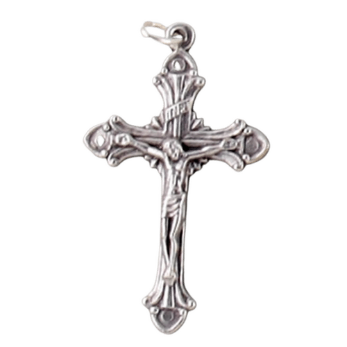 CRUCIFIX SILVER 40MM