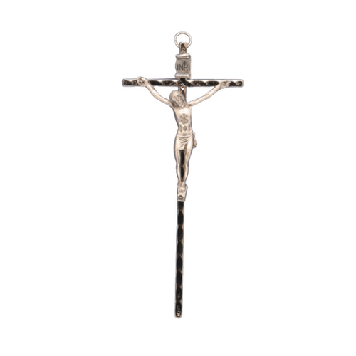 CRUCIFIX SILVER 13cm X 8cm