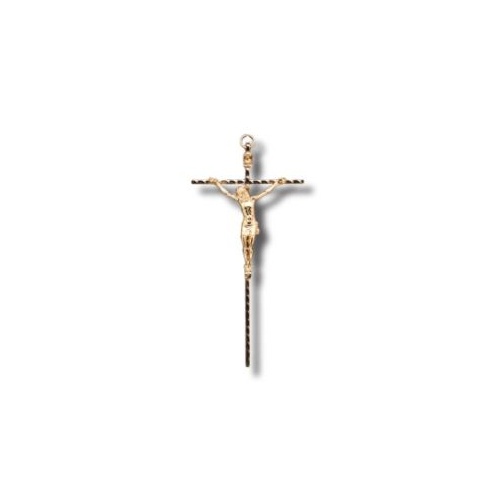 CRUCIFIX WALL GOLD METAL 18CM X 9CM