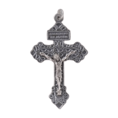 CRUCIFIX PARDON SILVER 55MM