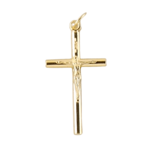 CRUCIFIX GOLD METAL 40MM