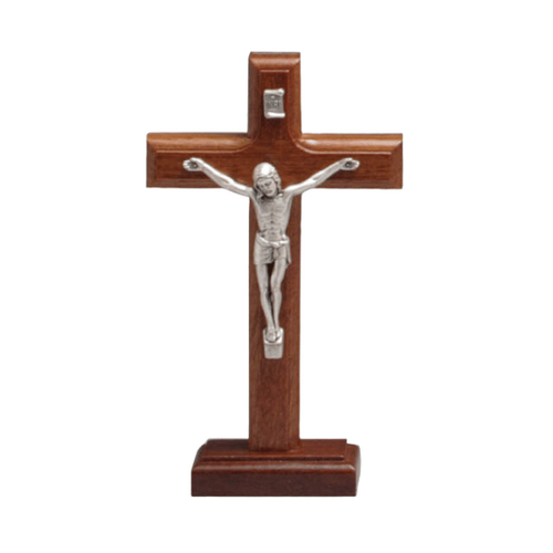 CRUCIFIX STANDING BEECHWOOD 17cm X 10cm
