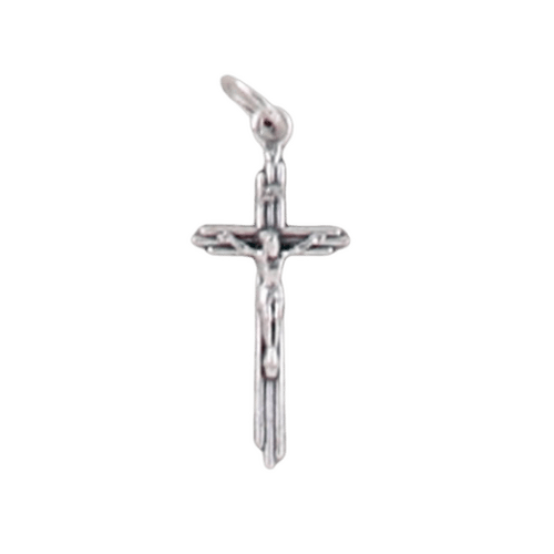 CRUCIFIX SILVER OXIDE 25MM