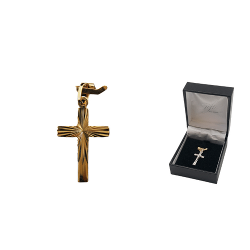 CROSS 28MM 9KT GOLD 