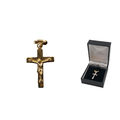 CRUCIFIX 33MM 9KT GOLD                      