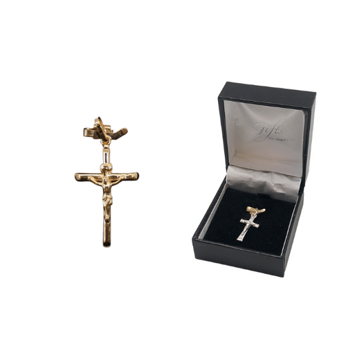 CRUCIFIX 9KT GOLD 25MM
