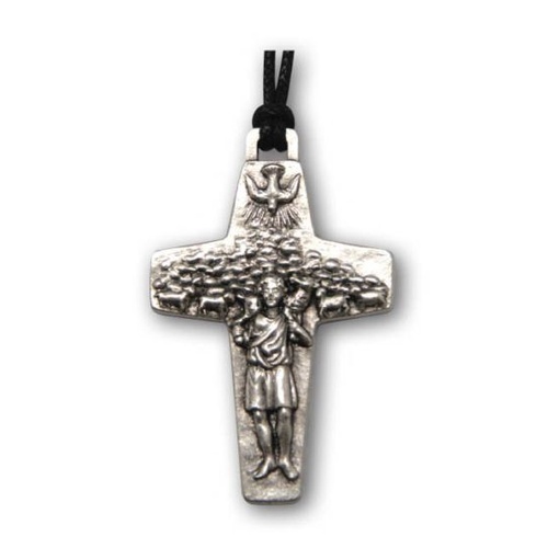 CROSS GOOD SHEPHERD WITH CORD 40MM