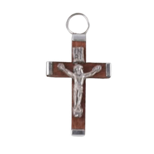 CRUCIFIX WOOD BROWN 35MM    