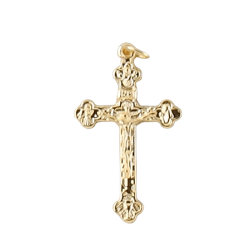 CRUCIFIX 4 BASILICA SMALL GOLD 37MM
