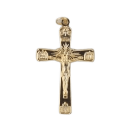 CRUCIFIX 4 BASILICA GOLD 50MM