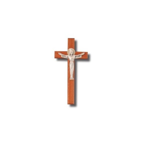 CRUCIFIX WOOD RISEN CHRIST 25cm X 12.5cm