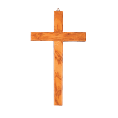 CROSS HANGING OLIVE WOOD 16cm