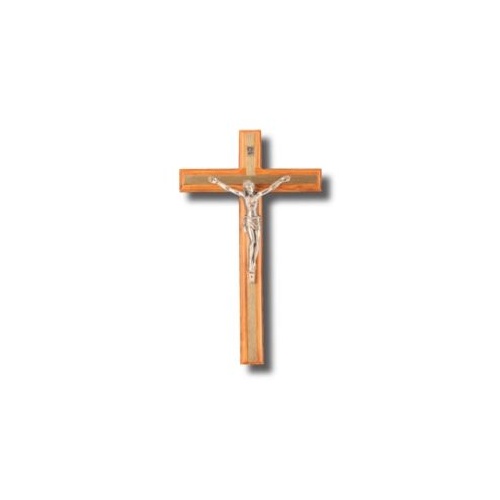 OLIVE WOOD WALL CRUCIFIX 17cm X 10cm