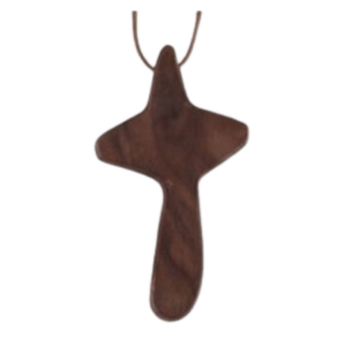 CROSS WOOD WITH CORD 90 mm x 50 mm      