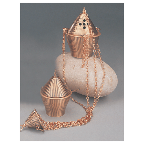 THURIBLE BRONZE BOAT AND SPOON          
