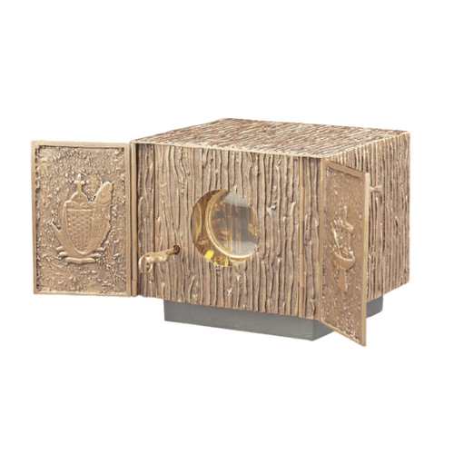 TABERNACLE BRONZE W/EXPOSITION MONSTRANCE     