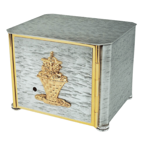 TABERNACLE SILVER WITH GOLD BORDER FRONT