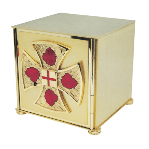 TABERNACLE WITH GOLD CROSS