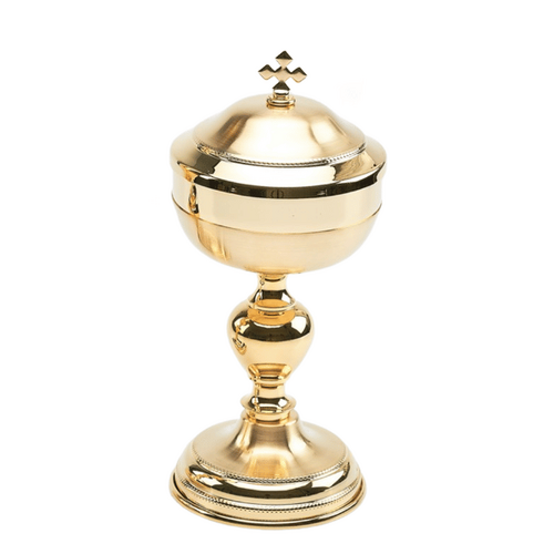CIBORIUM GOLD AND SILVER WITH LID                   