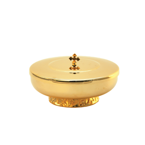 CIBORIUM GOLD 16CM WITH LID                     