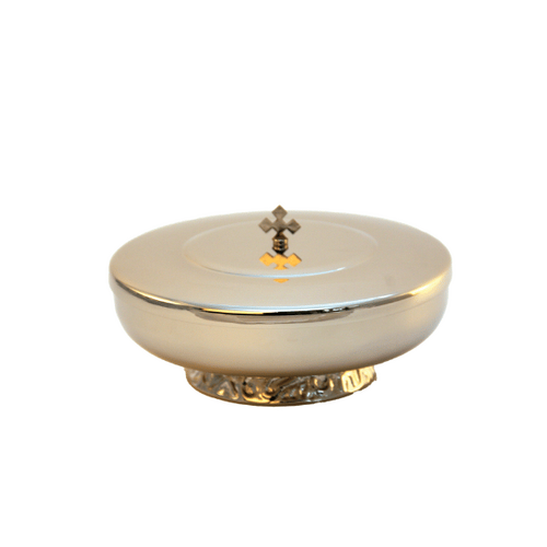CIBORIUM SILVER 16CM WITH LID            