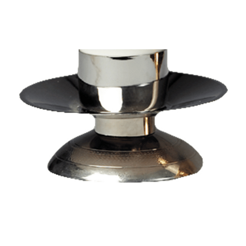 CANDLE HOLDER SILVER  12CM  WITH 2" RING