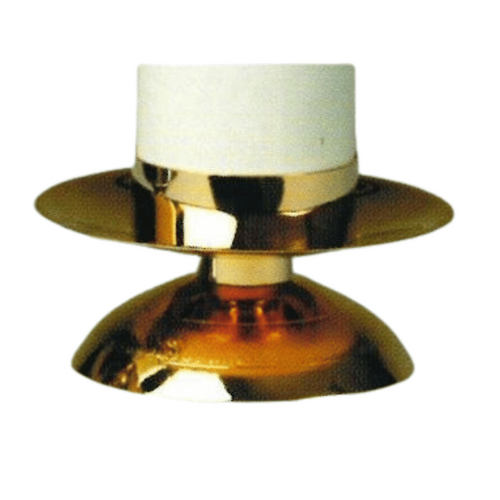 CANDLE HOLDER GOLD 15CM WITH 80MM RING